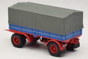 Teherautó Utánfutó Kék Piros Minichamps 1:43 439159092 Fém – 5. kép a 6-ből