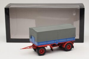 Teherautó Utánfutó Kék Piros Minichamps 1:43 439159092 Fém – 6. kép a 6-ből