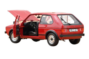Volkswagen Golf GTI Mk1 Piros Norev 1:18 188472 Fém – 2. kép a 3-ből