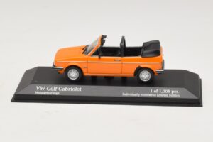 Volkswagen Golf Mk1 Kabrió Narancssárga Minichamps 1:43 400055131 Fém