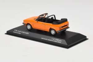 Volkswagen Golf Mk1 Kabrió Narancssárga Minichamps 1:43 400055131 Fém – 3. kép a 4-ből