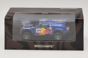 Volkswagen Race Touareg Red Bull #204 J. Kleinschmidt / F. Pons Dakar Rally 2005 Minichamps 1:43 436045304 Fém – 5. kép a 5-ből