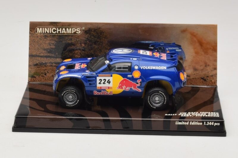 Volkswagen Race Touareg Red Bull #224 B. Saby / Stevenson Dakar Rally 2005 Minichamps 1:43 436045324 Fém