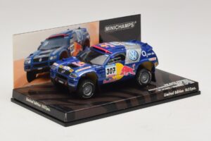 Volkswagen Race Touareg Red Bull #307 B. Saby / M. Perin Dakar Rally 2005 Minichamps 1:43 436055307 Fém – 2. kép a 5-ből
