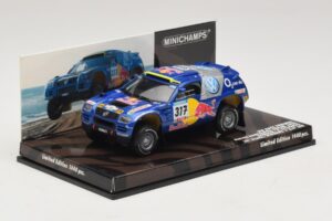 Volkswagen Race Touareg Red Bull #317 Gordon / von Zitzewitz Dakar Rally 2005 Minichamps 1:43 436055317 Fém – 2. kép a 5-ből