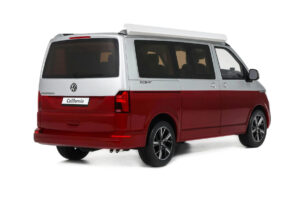 Volkswagen T6.1 California Ocean Tornado Red / Reflex Silver Otto 1:18 OT1342 Gyanta – 2. kép a 5-ből