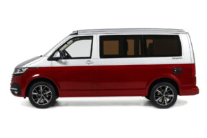 Volkswagen T6.1 California Ocean Tornado Red / Reflex Silver Otto 1:18 OT1342 Gyanta – 3. kép a 5-ből