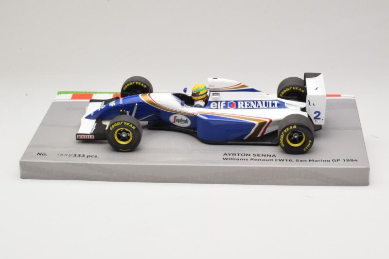 Williams FW16 Renault #2 A. Senna San Marino GP 1994 Minichamps 1:18 543941833 Fém
