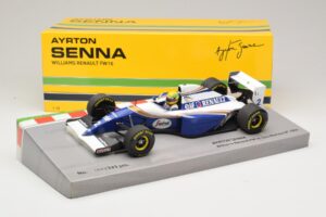 Williams FW16 Renault #2 A. Senna San Marino GP 1994 Minichamps 1:18 543941833 Fém – 6. kép a 7-ből