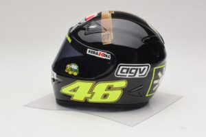 AGV Bukósisak V. Rossi MotoGP Jerez Test 2007 Minichamps 1:2 327070046 Fém – 2. kép a 7-ből
