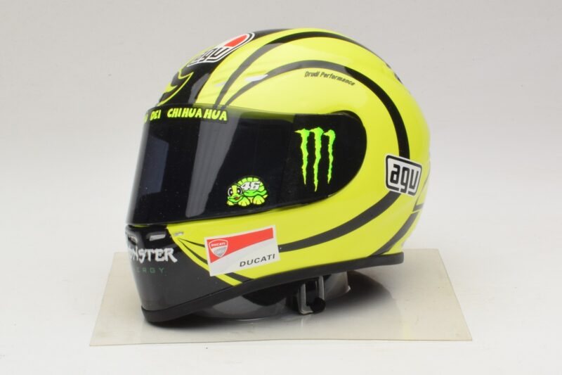 AGV Bukósisak V. Rossi MotoGP Valencia Test 2009 Minichamps 1:2 327100066 Diecast