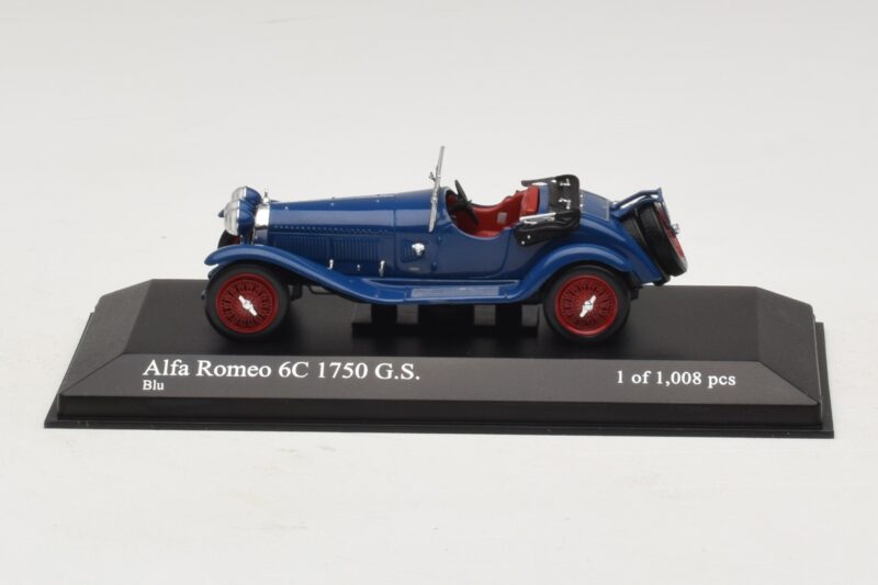 Alfa Romeo 6C 1750 G.S. Kék Minichamps 1:43 400120431 Fém