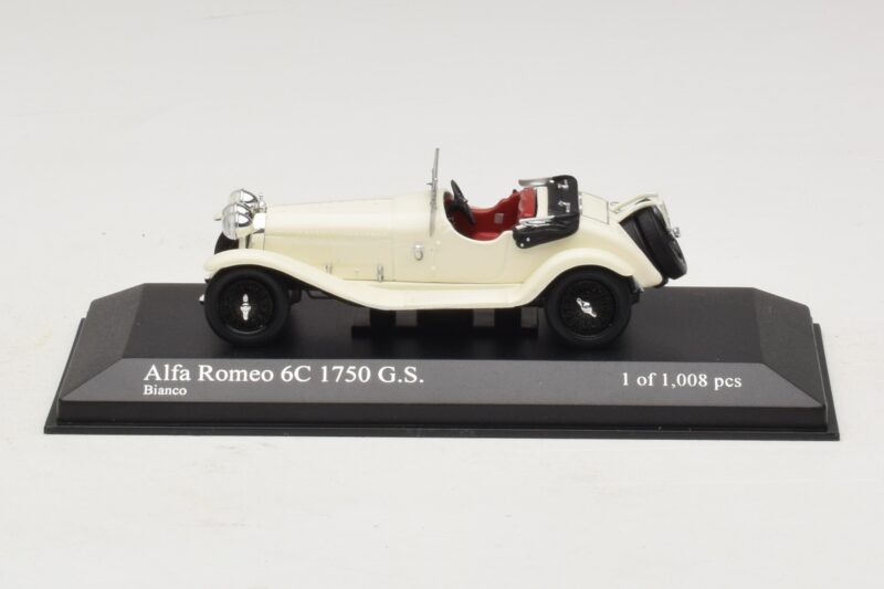 Alfa Romeo 6C 1750 G.S. Fehér Minichamps 1:43 400120430 Fém