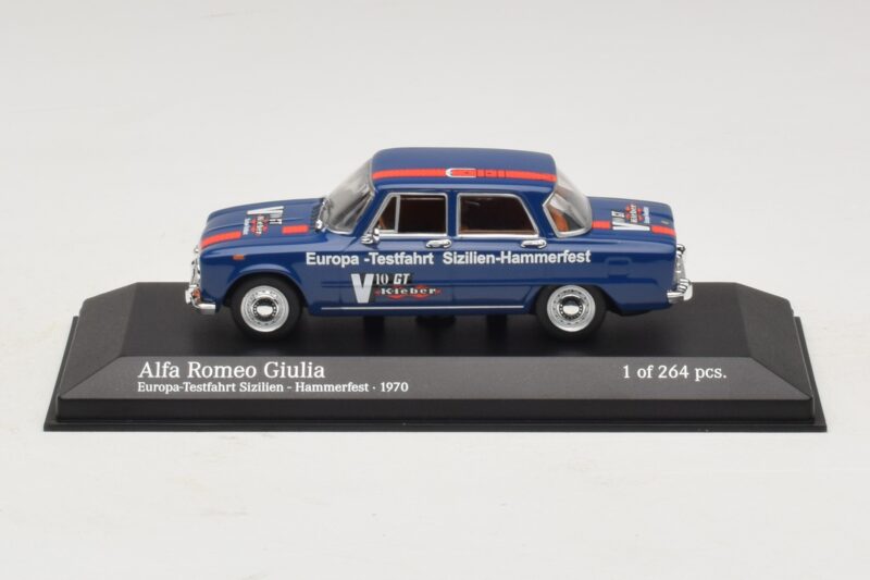 Alfa Romeo Giulia Europa-Testfahrt Sizilien-Hammerfest Minichamps 1:43 400120905 Fém