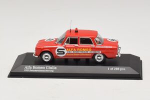 Alfa Romeo Giulia ONS Rennstreckensicherung 1973 Minichamps 1:43 400120994 Fém