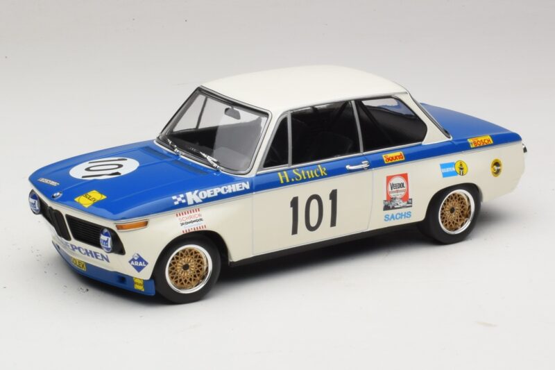 BMW 2002 #101 Koepchen H-J. Stuck Internationales ADAC 500km Eifelpokalrennen 1971 Minichamps 1:18 155702701 Fém