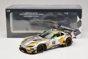 BMW Z4 GT3 #46 M. Palttala / L. Luhr 24 Hours of Spa Winner 2015 Minichamps 1:18 151152346 Fém – 6. kép a 6-ből