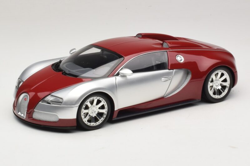Bugatti Veyron Centenaire Edition Chrome Red Minichamps 1:18 100110851 Fém