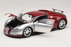 Bugatti Veyron Centenaire Edition Chrome Red Minichamps 1:18 100110851 Fém – 2. kép a 8-ből