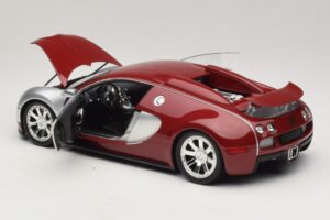 Bugatti Veyron Centenaire Edition Chrome Red Minichamps 1:18 100110851 Fém – 5. kép a 8-ből