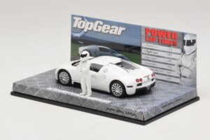 Bugatti Veyron Fehér Top Gear Kiadás Minichamps 1:43 519431100 Fém – 3. kép a 5-ből
