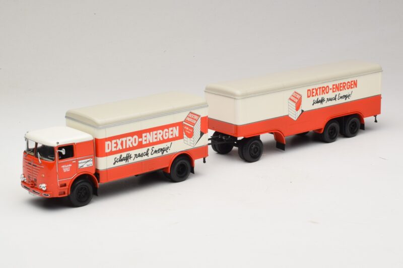 Bussing LU 11/16 Dobozos Utánfutó Dextro Energen Minichamps 1:43 499073940 Fém