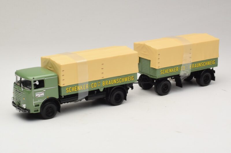 Bussing LU 11/16 Platós Utánfutó Schenker Minichamps 1:43 499073924 Fém
