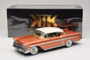 Chevrolet Bel Air Impala Coupe Rézszínű & Krémszínű KK-Scale 1:18 KKDC181591 Fém – 6. kép a 6-ből