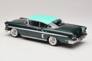 Chevrolet Bel Air Impala Coupe Sötétzöld Metál & Zöld KK-Scale 1:18 KKDC181594 Fém – 5. kép a 6-ből