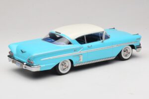 Chevrolet Bel Air Impala Coupe Türkiz & Krémszínű KK-Scale 1:18 KKDC181593 Fém – 2. kép a 6-ből