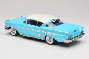 Chevrolet Bel Air Impala Coupe Türkiz & Krémszínű KK-Scale 1:18 KKDC181593 Fém – 5. kép a 6-ből