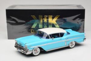 Chevrolet Bel Air Impala Coupe Türkiz & Krémszínű KK-Scale 1:18 KKDC181593 Fém – 6. kép a 6-ből