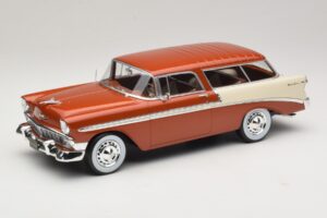 Chevrolet Bel Air Nomad Barna Metál & Krémszínű KK-Scale 1:18 KKDC181294 Fém