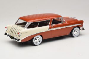 Chevrolet Bel Air Nomad Barna Metál & Krémszínű KK-Scale 1:18 KKDC181294 Fém – 2. kép a 6-ből