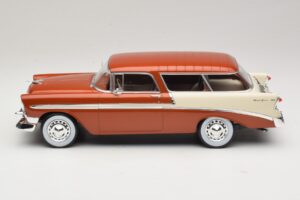 Chevrolet Bel Air Nomad Barna Metál & Krémszínű KK-Scale 1:18 KKDC181294 Fém – 3. kép a 6-ből
