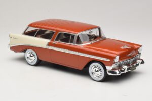 Chevrolet Bel Air Nomad Barna Metál & Krémszínű KK-Scale 1:18 KKDC181294 Fém – 4. kép a 6-ből