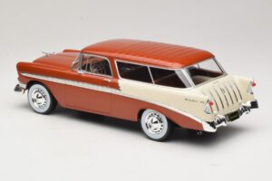 Chevrolet Bel Air Nomad Barna Metál & Krémszínű KK-Scale 1:18 KKDC181294 Fém – 5. kép a 6-ből