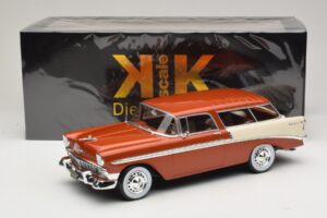 Chevrolet Bel Air Nomad Barna Metál & Krémszínű KK-Scale 1:18 KKDC181294 Fém – 6. kép a 6-ből