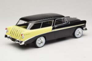 Chevrolet Bel Air Nomad Custom Fekete & Világossárga KK-Scale 1:18 KKDC181293 Fém – 2. kép a 6-ből