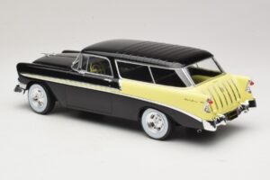 Chevrolet Bel Air Nomad Custom Fekete & Világossárga KK-Scale 1:18 KKDC181293 Fém – 5. kép a 6-ből