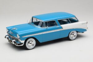 Chevrolet Bel Air Nomad Türkiz & Fehér KK-Scale 1:18 KKDC181292 Fém