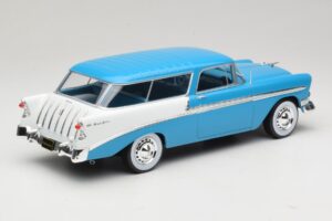 Chevrolet Bel Air Nomad Türkiz & Fehér KK-Scale 1:18 KKDC181292 Fém – 2. kép a 6-ből
