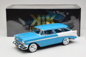 Chevrolet Bel Air Nomad Türkiz & Fehér KK-Scale 1:18 KKDC181292 Fém – 6. kép a 6-ből