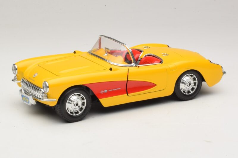 Chevrolet Corvette C1 Kabrió Sárga Piros Bburago 1:18 3034-M2 Fém