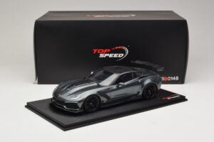 Chevrolet Corvette C7 ZR-1 Shadow Grey Metallic TopSpeed 1:18 TS0148 Gyanta – 6. kép a 6-ből