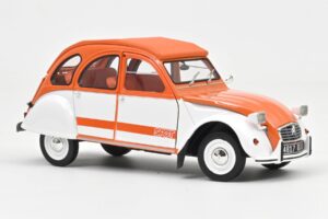 Citroen 2CV Spot Narancssárga & Fehér Norev 1:18 181473 Fém – 2. kép a 3-ből