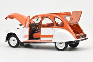 Citroen 2CV Spot Narancssárga & Fehér Norev 1:18 181473 Fém – 3. kép a 3-ből