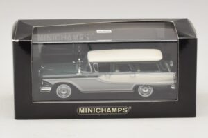 Edsel Bermuda Kombi Sötétzöld Fehér Minichamps 1:43 400082013 Fém – 5. kép a 5-ből