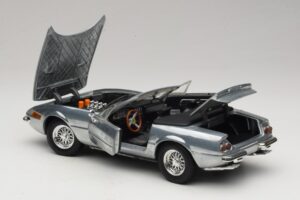 Ferrari 365 GTS Chrome Silver Hot Wheels 1:18 25738 Fém – 5. kép a 8-ből
