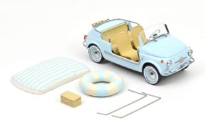 Fiat 500 Jolly Kék Norev 1:18 187793 Fém – 5. kép a 5-ből